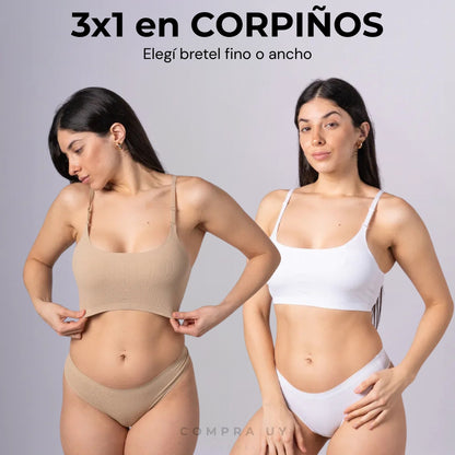 PROMO 3x1 | Corpiño Segunda Piel