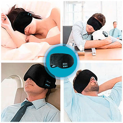 SleepBand™ | Antifaz para Dormir con Auriculares Bluetooth | Descanso Profundo y Música Relajante