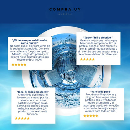 Kit de Limpieza Profunda para Lavarropas | Kit 12 Tabletas Antibacteriales - Arboleda™