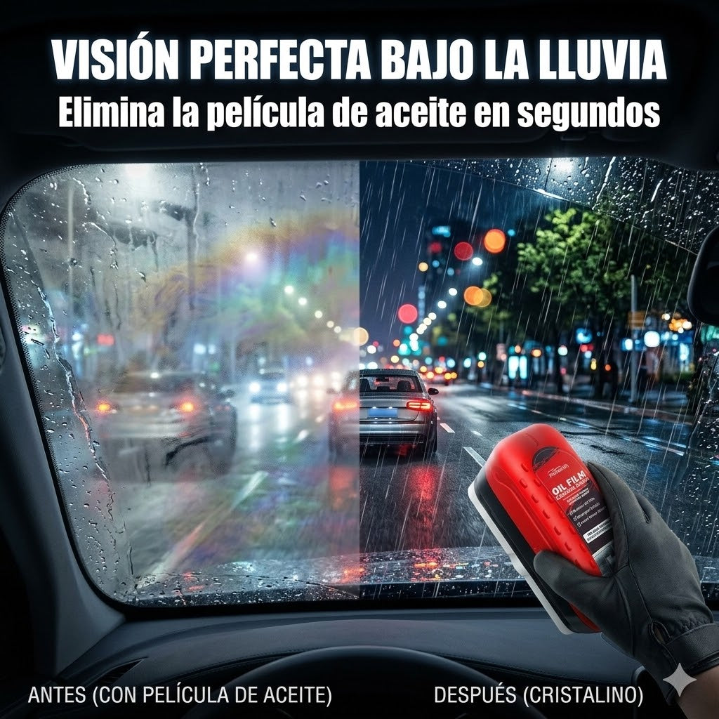 OilFilm™ - Limpiador de Parabrisas Profesional